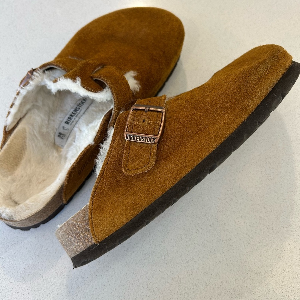 Shearling Birkenstock Boston size 38
